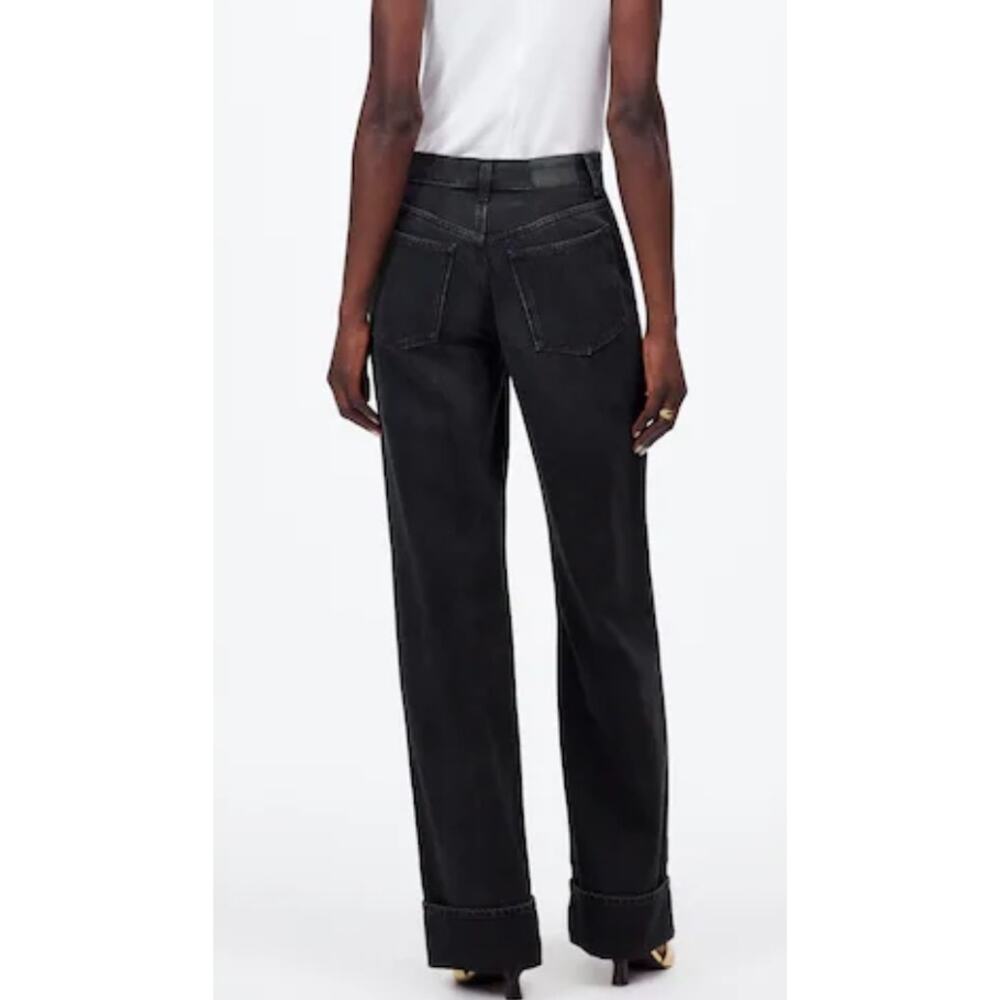 Madewell Black High-Rise Wide-Leg Jeans - Picture 4 of 12